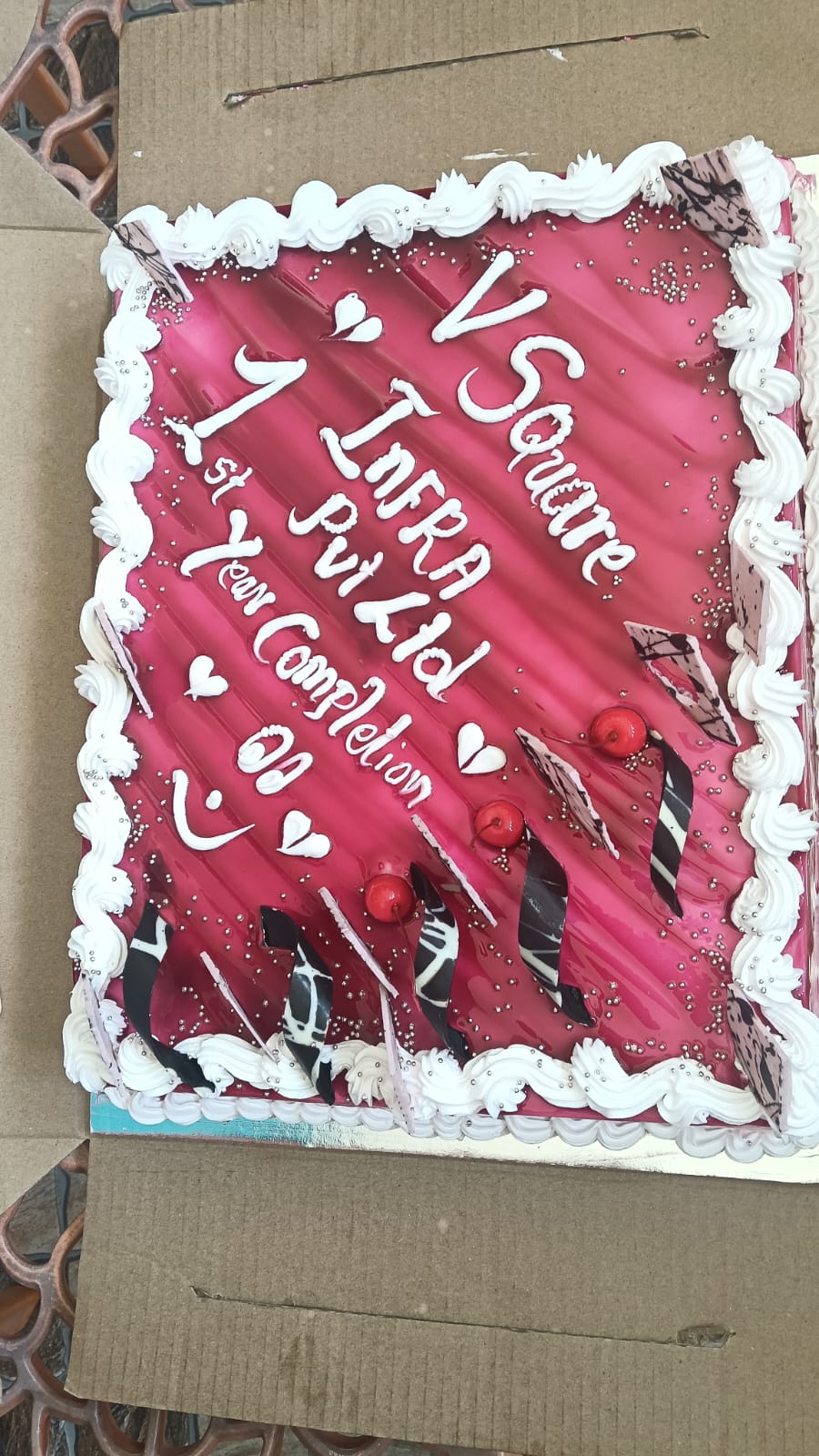 VSquare&nbsp;Infra anniversary cake